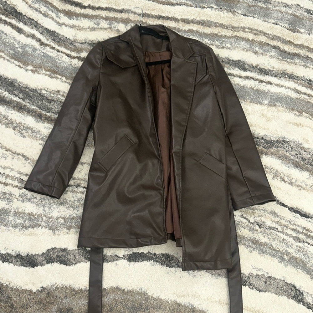 leather jacket, coat, unworn, unused!